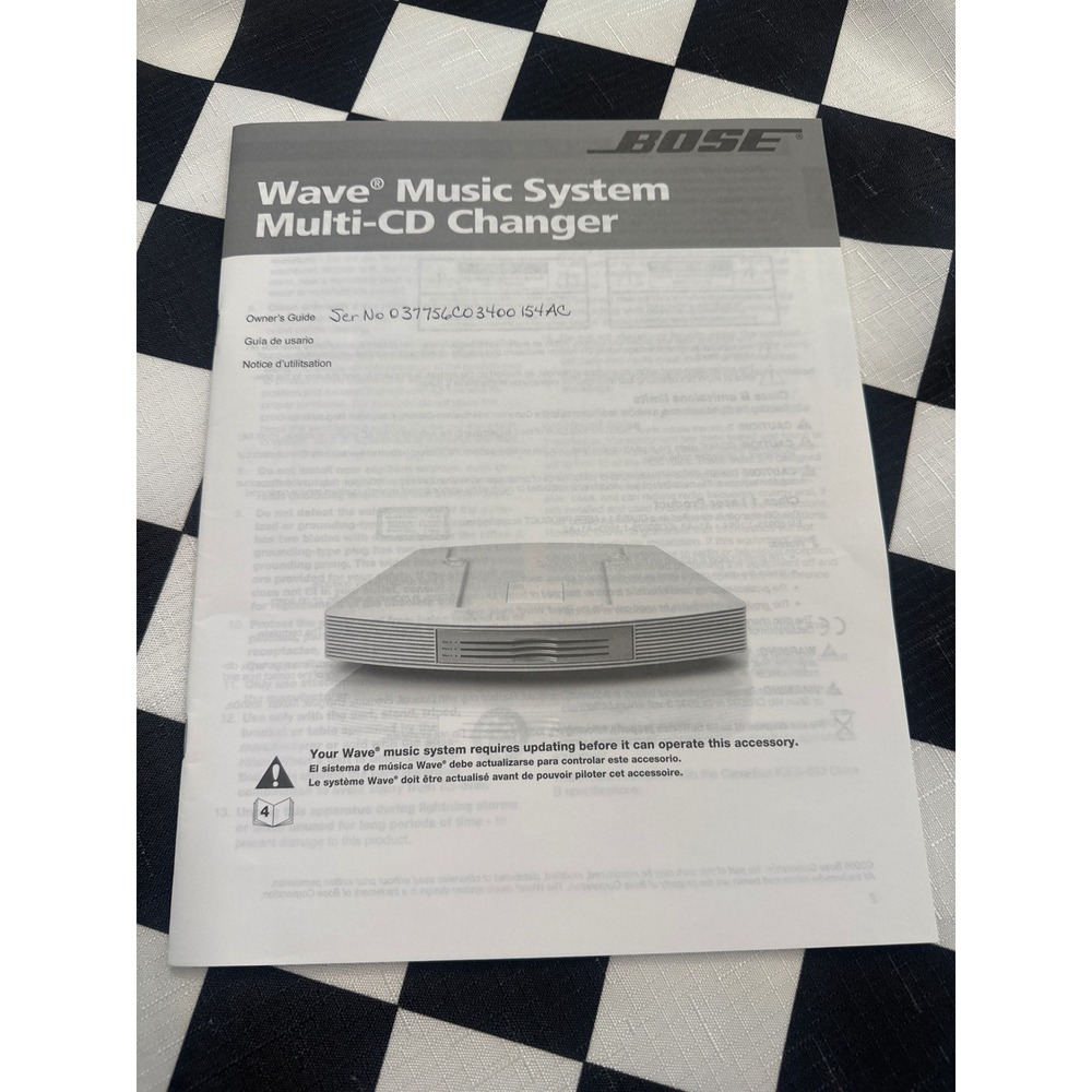 Bose Wave Music System Multi-CD Changer Owners Guide Manual 291 Original
